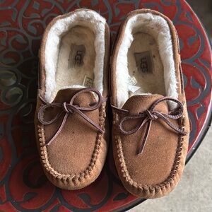 UGG Tan Suede Moccasin Slippers